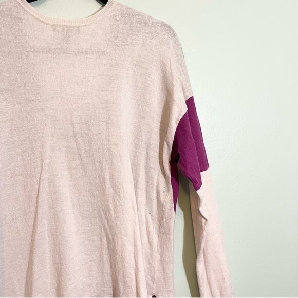 Lane Bryant Women's Black Color Block Scoop Neck Fine Merino Sweater Size 22/24 - Picture 5 of 14